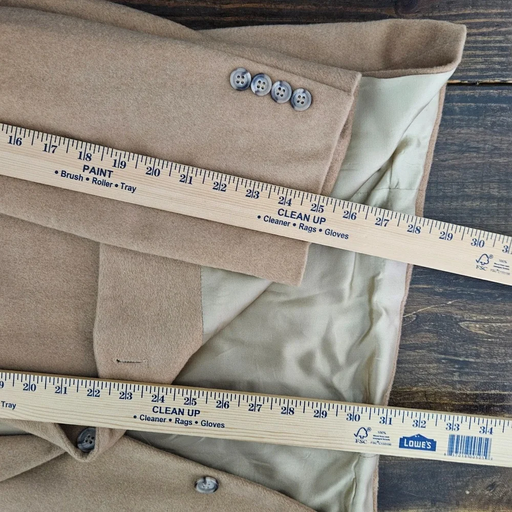 Bill Robin Son Men's Sport Coat Blazer Two Button Wool Camel Nylon Blend 46R